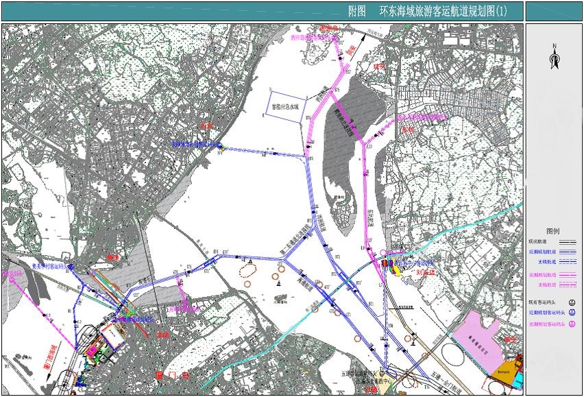 厦门市环东海域旅游客运航道规划公示